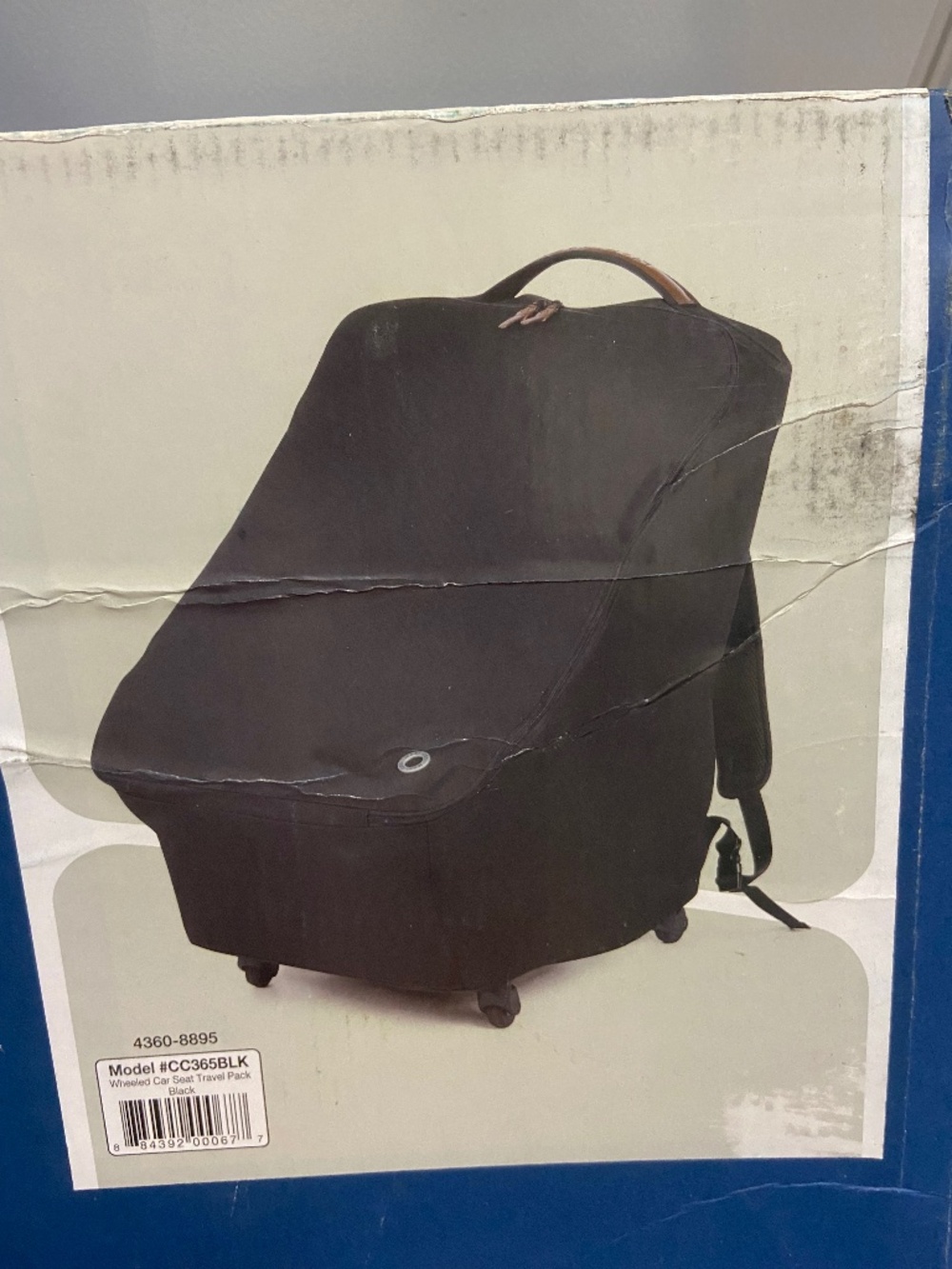 Maxi cosi wheeled car seat travel backpack bag